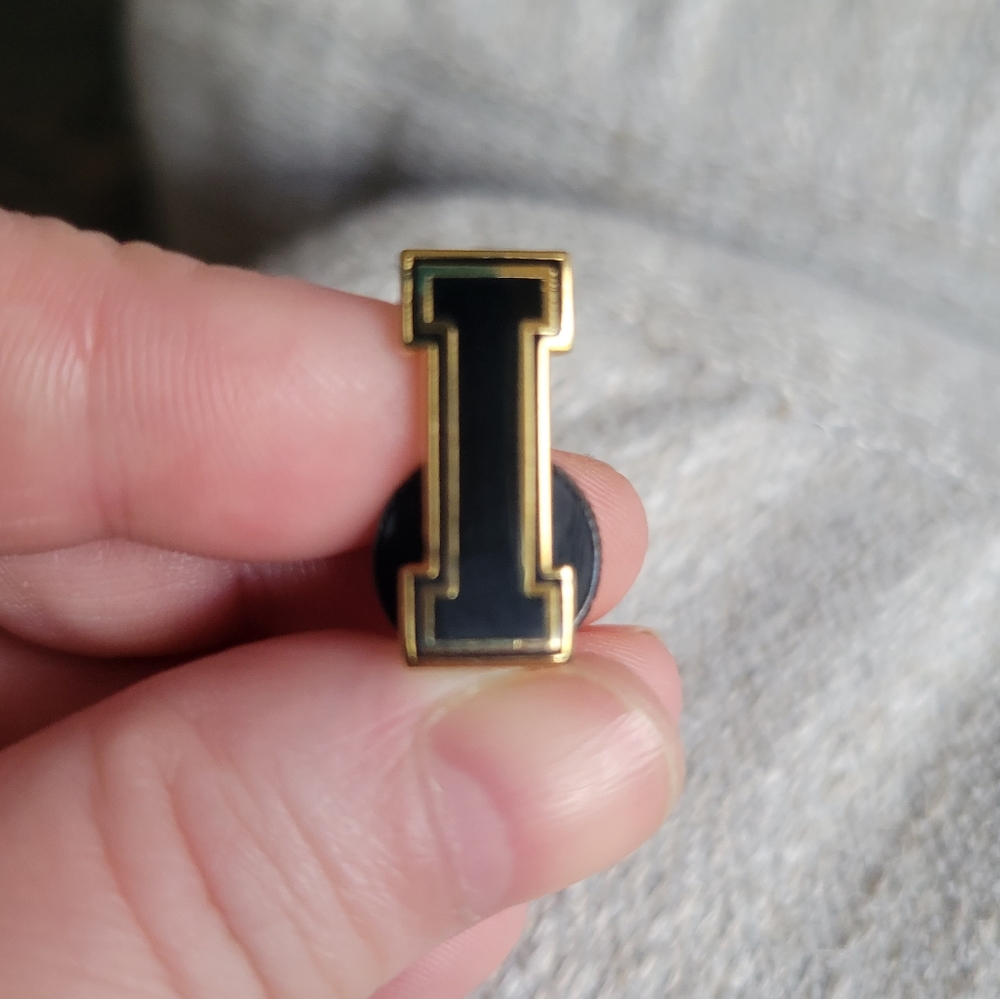 Pintrill Varsity Letter/Monogram Pin "I" NIP